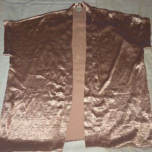 Shimmy rose gold kimono